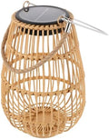 Totority Solar Woven Lantern Outdoor Hanging Solar Garden Lantern Waterproof Rattan Lamp for Patio Backyard Porch Lighting Decorative by Happyforkidstogrowup