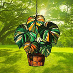 Monstera Plant Pot Acrylic Suncatcher - Image 3