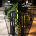 Landscape Pathway Lights Modern Black Path Light Cone LED Bollard Lighting Fixture Outdoor Sideway Lighting With Aluminum Housing Walkway Lamps Waterproof 3000k Lawn Light For Garden Yard House Park - Image 7