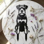 Dog Metal Garden Stake - Weatherproof Dog Silhouette Yard Art, Decorative Outdoor Sign for Lawn & Patio, Heartfelt Gift for Soft Schnauzer Lovers(Stand,10") - Image 4
