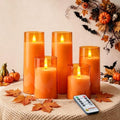 Raycare Orange Halloween Battery Operated Flameless LED Candles with Remote by Raycare