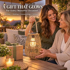 pearlstar Rattan Solar Lantern Outdoor Hanging & Tabletop Decor Light - Image 6