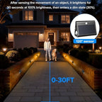 6 Pack Motion Sensor Solar Step Lights, IP67 Waterproof Outdoor Stair Light, 3 Color Temp & Double-Sided Lighting,Outside Decor Light for Deck,Porch,Railing,Fence,Walkway, Yard,Wall,Patio - Image 4