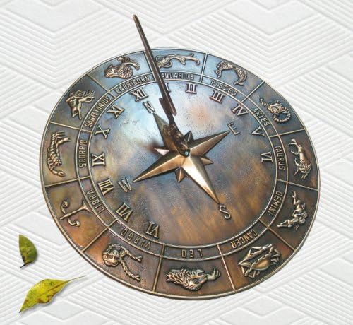 Brass Constellations Sundial - 12" inches Wide by Unknown