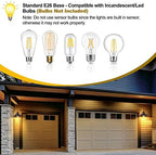 2-Pack Dusk to Dawn Outdoor Wall Sconces, Farmhouse Outside Lighting Gooseneck Barn Lights, Oil Rubbed Bronze Exterior Wall Lights, Anti-Rust Waterproof Outdoor Light for House Porch Garage Entryway - Image 3