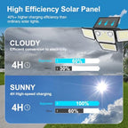 4500LM Solar Lights Outdoor Waterproof, 254 LED Solar Flood Lights Outdoor with 2 Motion Sensor, 4 Heads Security Light for Yard Outside House Garage 4 Pack - Image 3