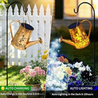 YJFWAL Solar Watering can with Lights, Gifts for Mothers Day Mom Grandma Women Birthday, Waterproof Gardening Gifts Watering Can with Cascading Lights Outdoor Decor for Garden Patio Yard Pathway - Image 4