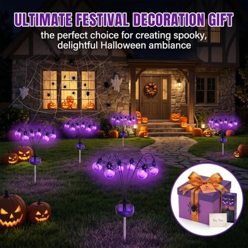 Solar-Powered Halloween Spider Ground Lights, Solar-Powered Garden Lights - Image 6