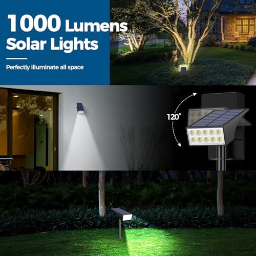 Solar Lights Outdoor Waterproof IP65, Landscape Lights, 6 Pack, Cool White - Image 5