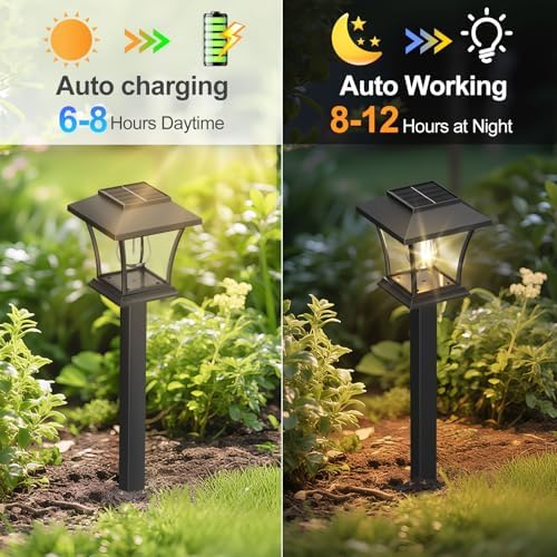 Sparkblaze 16 Pack Solar Pathway Lights Outdoor, Warm White - Image 6