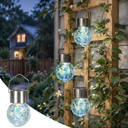 GIGALUMI Solar Hanging Lights Christmas Solar Lights Outdoor Garden Decor by GIGALUMI