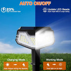 Solar Lights Outdoor Waterproof Solar Garden Light for Outside Yard Landscape Lighting Pathway Spot Lights Spotlight Wall Light Auto On/Off, Pack of 6 (Cool White) - Image 3