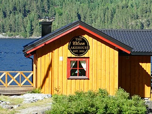 Personalized Lake House Sign with Established Date - Image 5