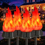 Toodour Solar Halloween Lights Outdoor, 4 Pack Solar Torch Light Waterproof by Toodour