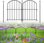 Decorative Garden Fence 17in(H)x13in(W), 26 Pack Rustproof Metal No Dig Fence Animal Barrier for Dog, Arched Flower Bed Edging Ornamental Wire Border Panel Fencing for Yard Patio Outdoor Decor by Thrivinest