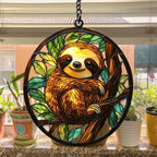 Sloth in Jungle Acrylic Suncatcher - Image 4