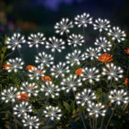 Solar Garden Lights Outdoor, Upgraded Solar Swaying Starburst Light Waterproof with 2 Modes, Solar Fairy Firework Lights for Yard Patio Pathway Flowerbed Balcony Garden Decoration (White, 4 Pack) by AYwyYjCh