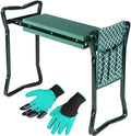 Garden Kneeler And Seat - Protects Your Knees, Clothes From Dirt & Grass Stains - Foldable Stool For Ease Of Storage - EVA Foam Pad - Sturdy and Lightweight - Bench Comes With A Free Tool Pouch! by ABCOTECH