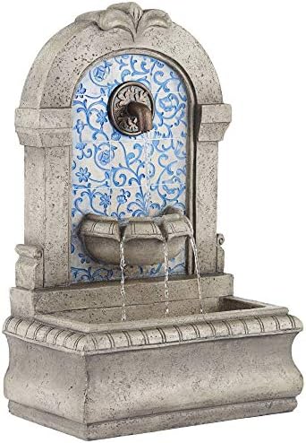 Manhasset 30 1/4" High Stone and Blue Outdoor Floor Large Fountain - Image 5