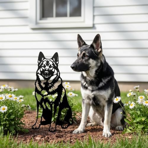 Dog Metal Garden Stake - Weatherproof Dog Silhouette Yard Art, Decorative Outdoor Sign for Lawn & Patio, Heartfelt Gift for Rough Collie Lovers(Sit,10") - Image 3