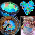 Tophacker Luminous Stones, Pebbles Glow Stones, Glow in The Dark Garden Pebbles, Luminous Stones Rocks for Walkways Garden Path Patio Lawn Garden Yard Decor (Color : E, Size : 500 pcs) - Image 4