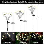 Solar Firefly Lights Outdoor Swaying Garden Decor Warm White 6 PK - Image 4