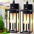 24" Extra Large Outdoor Wall Light 2 Packs, Exterior Lighting Fixtures by MYHXQ