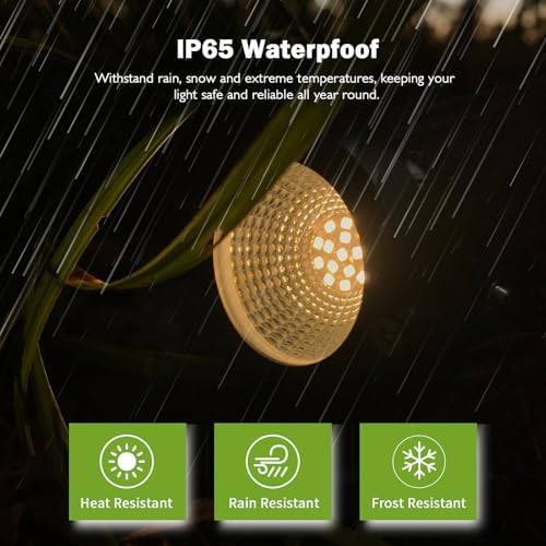 Low Voltage Landscape Lights, 10W 12/24V 2700K Warm White Landscape Lighting, IP65 Waterproof Outdoor LED Spotlight for Garden Yard Tree, 4 Pack with Connectors - Image 4