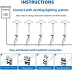 SUNVIE 3W Low Voltage Pathway Lights, 3000K Classic LED Aluminum 2-Pack - Image 7