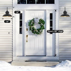 14in Dome Large Outdoor Barn Lights, Black Exterior with Gold Interior Gooseneck Light Fixture, Outside Wall Mount Industrial Sconce for Porch Farmhouse Garage Front Door Patio Entryway - Image 4