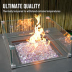 Skyflame 10LB Fire Glass for Propane Fire Pit, 1/4 Inch Rose Gold - Image 4