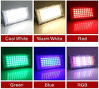 2-Pack 50W RGB LED Floodlight Chip, SMD2835 AC 220V, Color Changing Light Beads for Outdoor Spotlights & DIY Lighting(RGB Chip No Remote) - Image 5