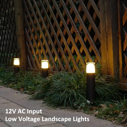 GOODSMANN 12V Low Voltage LED Bollard Path Lights Warm White 2W 100 Lumen - Image 4