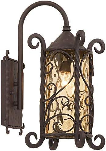 Casa Seville 18 1/2" High Iron Scroll Rustic Outdoor Wall Light Fixture - Image 2