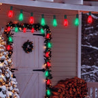 GOOTHY LED ST40 Red and Green Outdoor String Lights, 45FT Patio Lights Waterproof with 30 LED Red Green Shatterproof Bulbs, Hanging Outdoor Light for Home Party Backyard Garden Christmas Decorations - Image 5