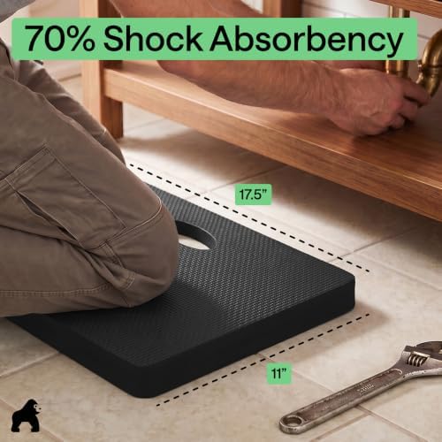 GORILLA GRIP® Extra Thick Foam Kneeling Pad for Gardening, 17.5x11 Black - Image 4