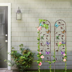 Aboxoo 2-Pack Butterfly Metal Garden Trellis, 60" Decorative Outdoor Fence - Image 6