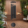 Suntimber Extra Large Wind Chimes for Outside Deep Tone,(Black,48") by Suntimber