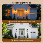 15.78'' Motion Sensor Water Ripple Porch Light,Outdoor Wall Sconce Light - Image 3