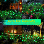 Solar St Patricks Day Lights Outdoor, 6 Pack 48 LED Solar Green Firefly Lights Waterproof, Sway by Wind, Swaying Light for Yard Patio Backyard Garden Planter Flower Bed Pathway Outdoor Decoration - Image 5