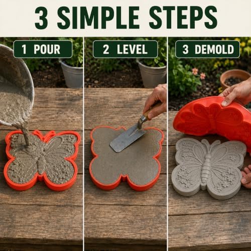 Outdoor Sunflower Stepping Stone Mold for Concrete - Image 5