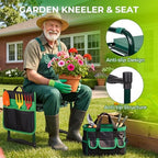 Walensee Garden Kneeler and Seat, with Wider Soft Kneeling Pad & Tool Pouch - Image 4
