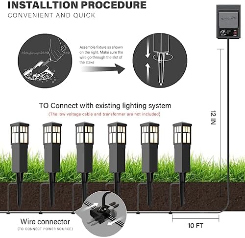 Malibu C Outdoor Pathway Light LED Low Voltage Landscape Lighting Mission Collection Bollard Path Lights Decoration Garden Light 8419-4321-01 - Image 7