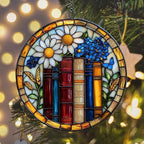 Daisy and Books Acrylic Suncatcher - Image 6