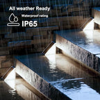 JEJOT 12 Pack Solar Step Lights Outdoor Waterproof, Solar Stair Light,Gray - Image 5