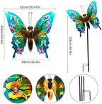 Solar Butterfly Lights Outdoor, Large 41" Metal Garden Decor Outdoor Lights - Image 2