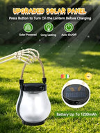 4 Pack Solar Lanterns Outdoor Waterproof Halloween Purple Solar Flame Light - Image 5
