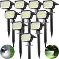 Tadyreal Solar Spot Lights Outdoor 10 Pack, [46 LED/3 Modes] Solar Landscape Spotlights Waterproof, 2-in-1 Auto On/Off Solar Powered Lights for Outside Yard Garden Wall Pathway(Cool White) by TadyrealSolarLights