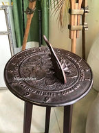 NauticalMart Frog Sundial - Copper Verdigris Aluminum Garden Sundial Home Garden Lawn Yard Decor - Image 2
