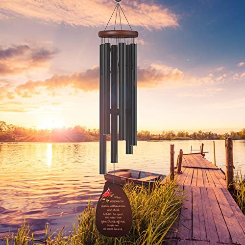 Suntimber Cardinal Memorial Wind Chimes for Loss of Loved One Sympathy Gift - Image 6
